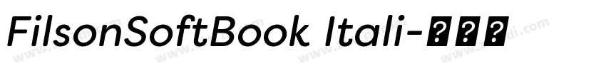 FilsonSoftBook Itali字体转换 FilsonSoftBook Itali字体转换